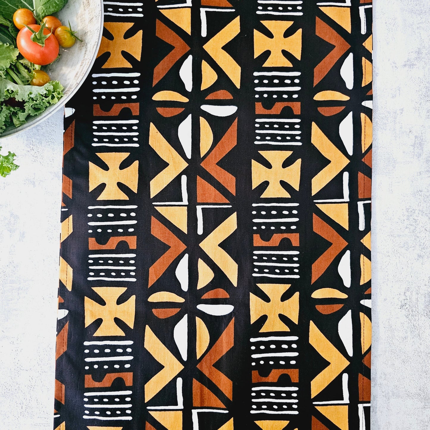 African Print Table Runner – %100 Cotton | Ethnic Home Decor (3 Sizes)