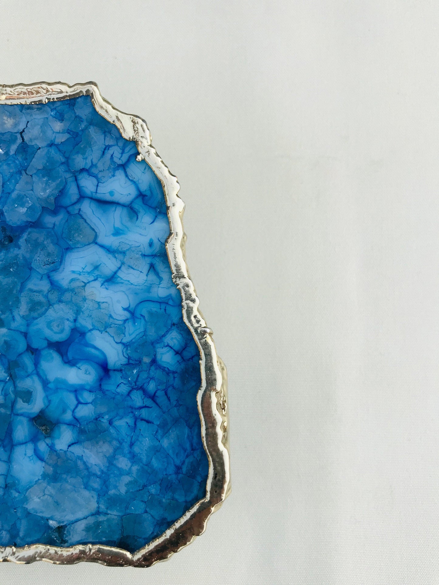 Blue Agate Desk/Wall Clock/Personalised Momento