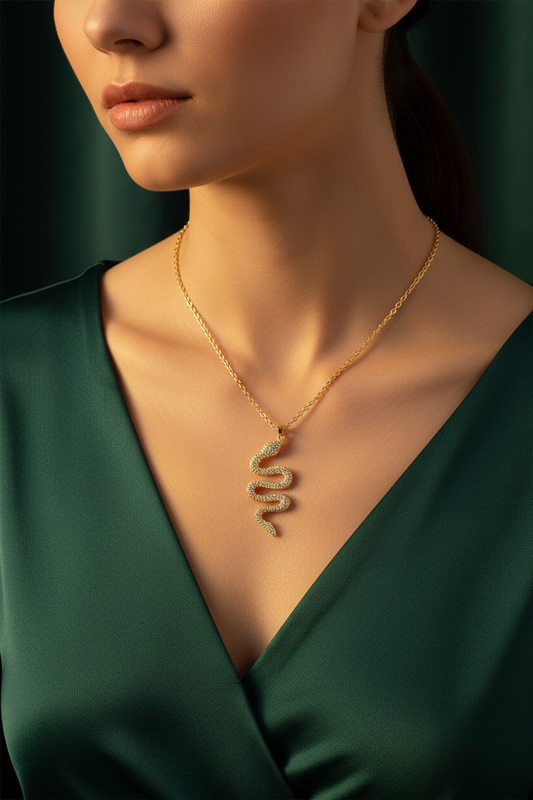 Snake Necklace - Lifestyle