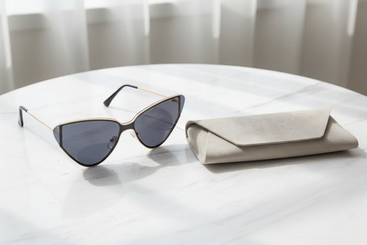 The Wanderer – Retro Sunglasses with Cream Case
