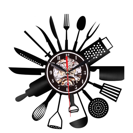 Vinyl Record Wall Clock – Silent Quartz 12 Inch