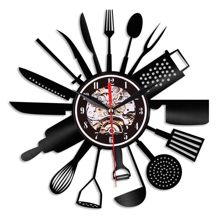 Vinyl Record Wall Clock – Silent Quartz 12 Inch