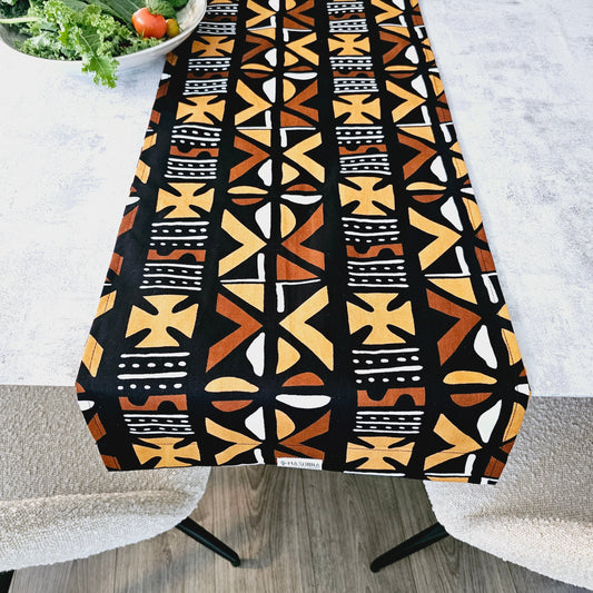 African Print Table Runner – %100 Cotton | Ethnic Home Decor (3 Sizes)