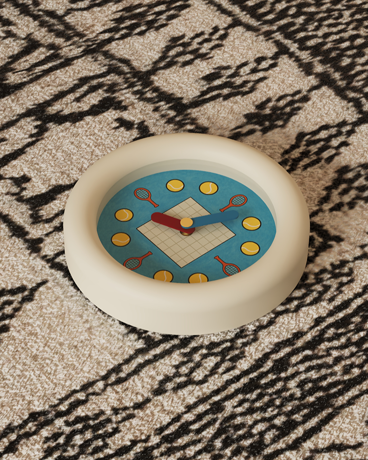 Tennis-Inspired Wall Clock