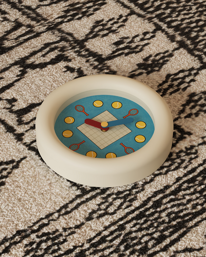 Tennis-Inspired Wall Clock