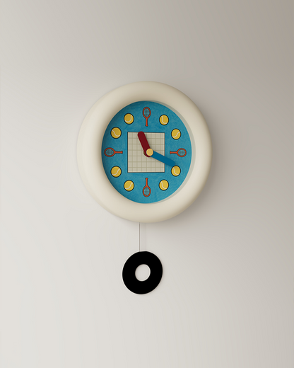 Tennis-Inspired Wall Clock