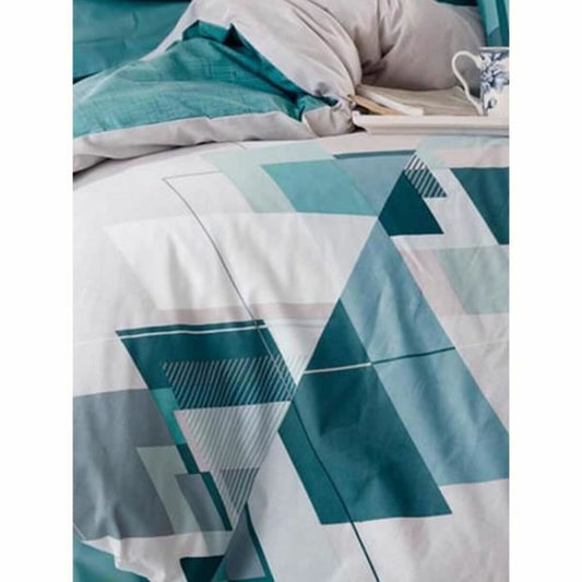 Duvet cover set Blue White 220 x 240 cm-1