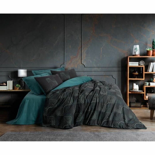 Duvet cover set Black 220 x 240 cm-0