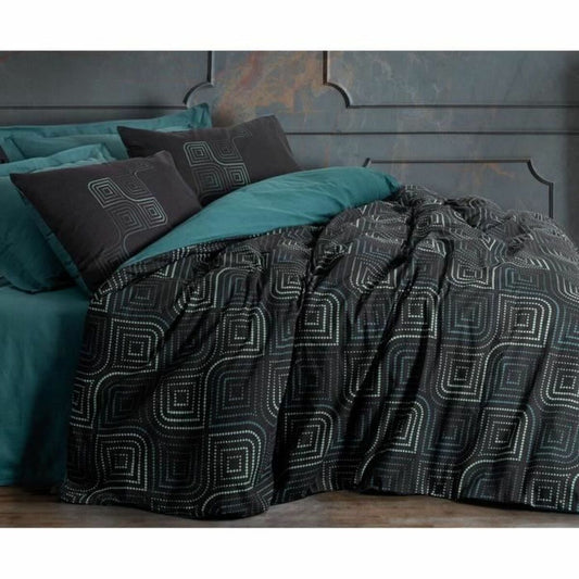 Duvet cover set Black 220 x 240 cm-1