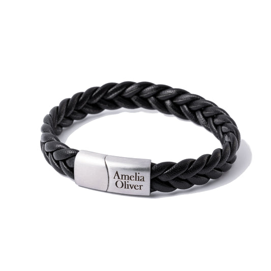 Axel matt silver bracelet