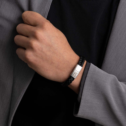 Axel matt silver bracelet