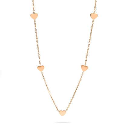 Choker heart rosé gold