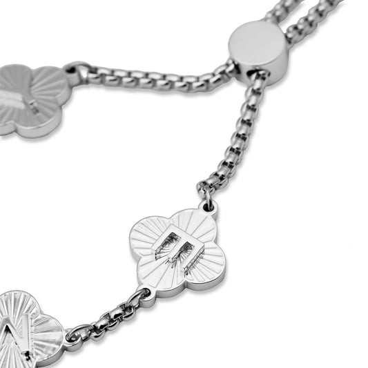 Clover sunrise bracelet silver
