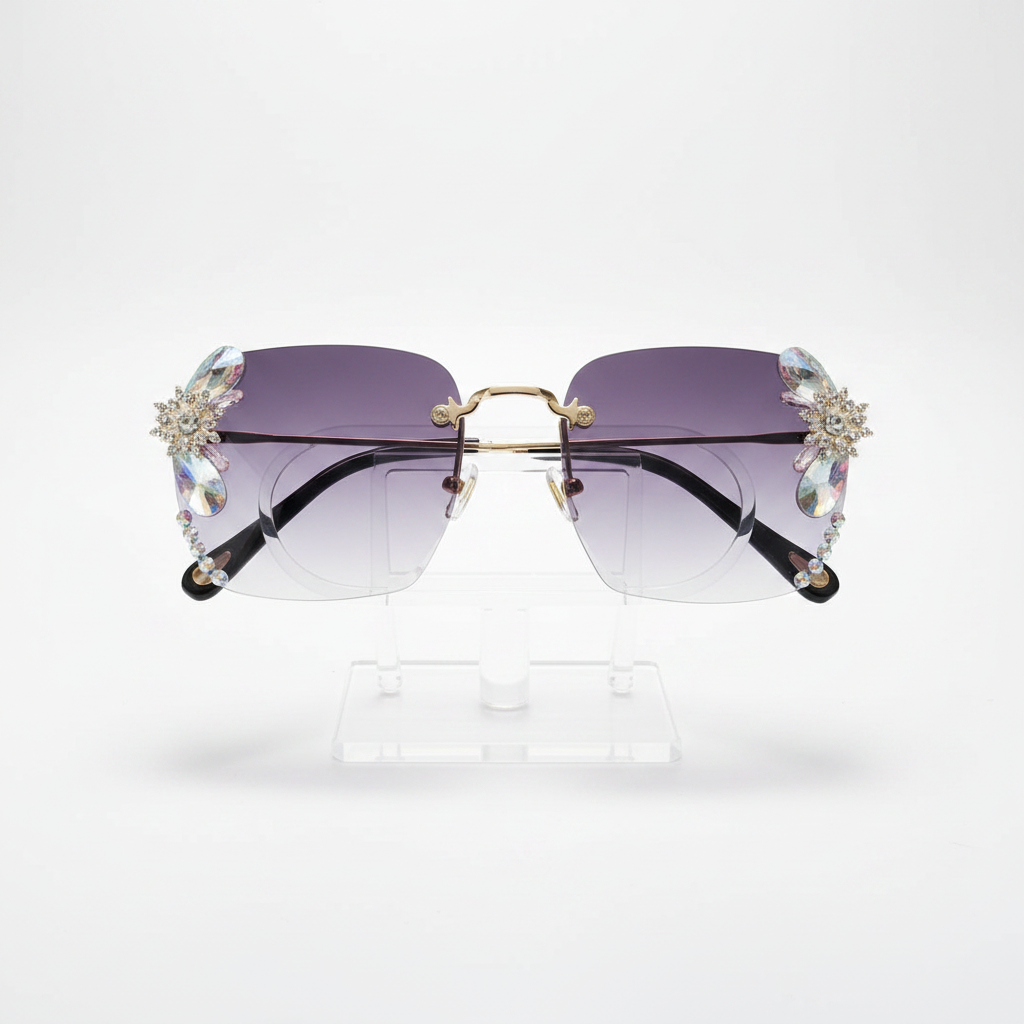 Rhinestone Gradient Luxury Sunglasses