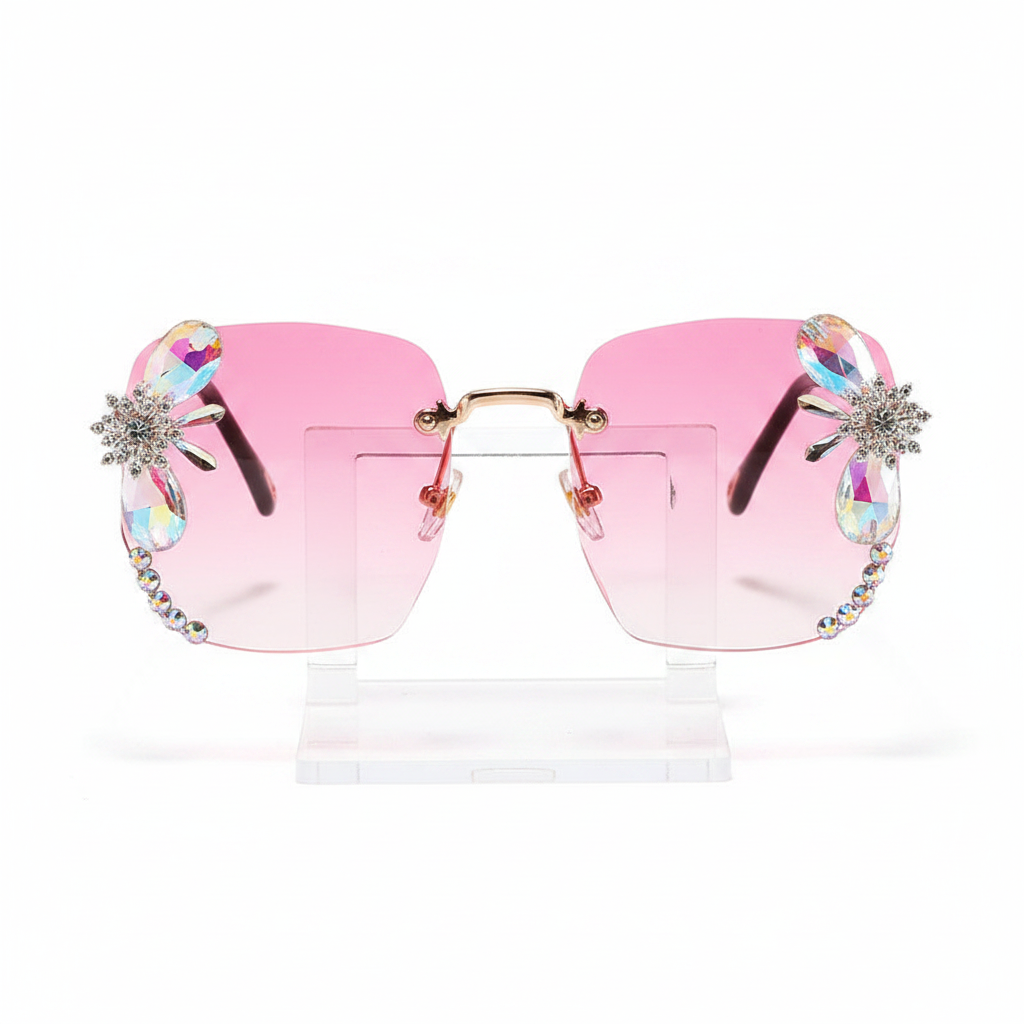 Rhinestone Gradient Luxury Sunglasses