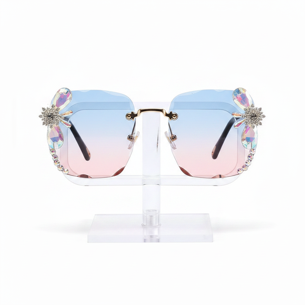 Rhinestone Gradient Luxury Sunglasses