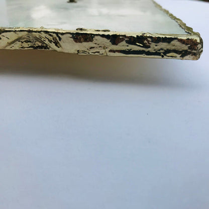 White Marble Large Wall Clock/Personalised Momento