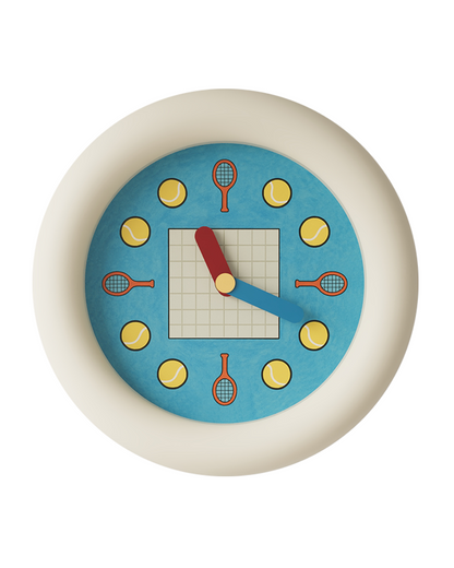 Tennis-Inspired Wall Clock