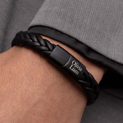 Axel matt black bracelet