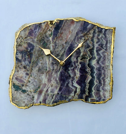 Amethyst Large Wall/Desk Clock/Personalised Momento