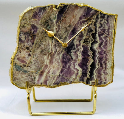 Amethyst Large Wall/Desk Clock/Personalised Momento