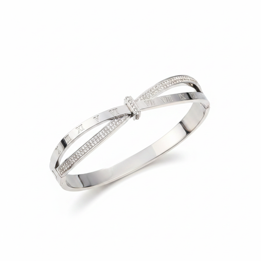 Silver Retro Number Bracelet