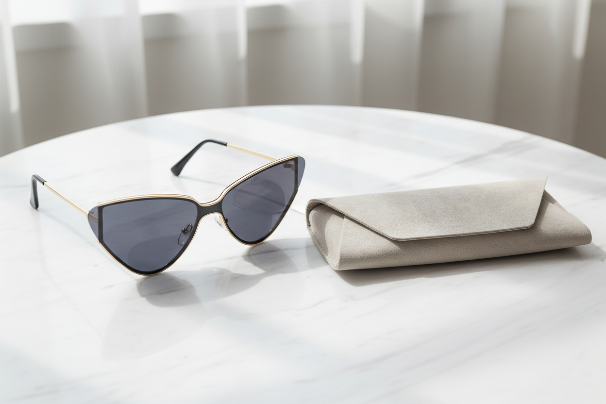 The Wanderer – Retro Sunglasses with Cream Case