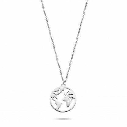 World necklace silver